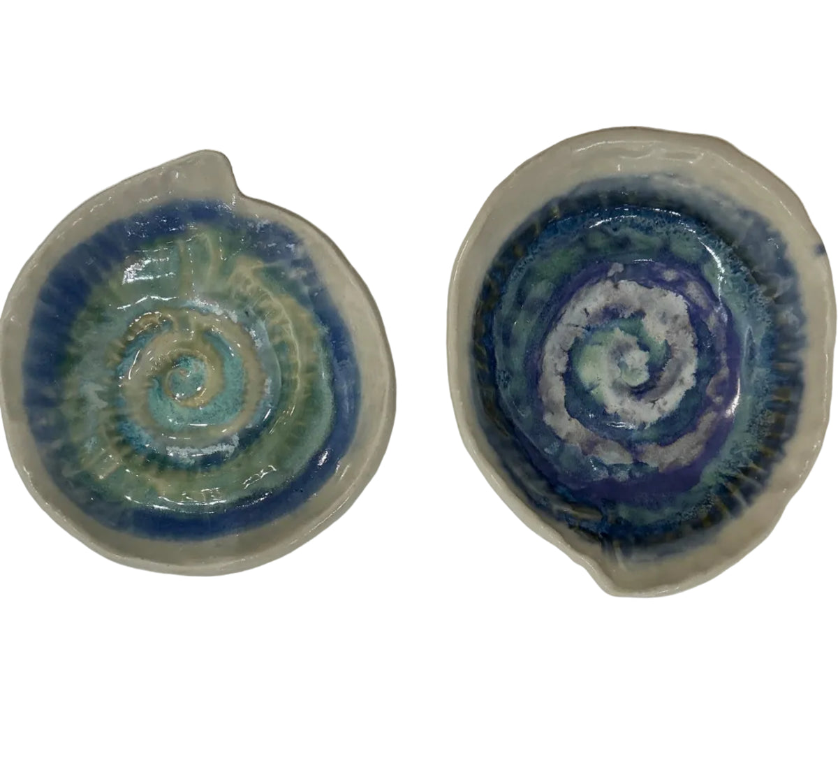 Canadian made pottery, spiral shell
