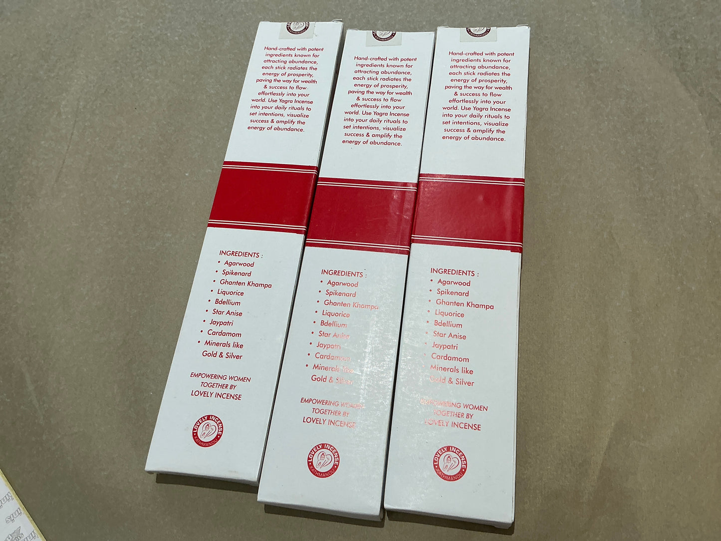 Yagra luxury incense - prosperity, grounding & balancing
