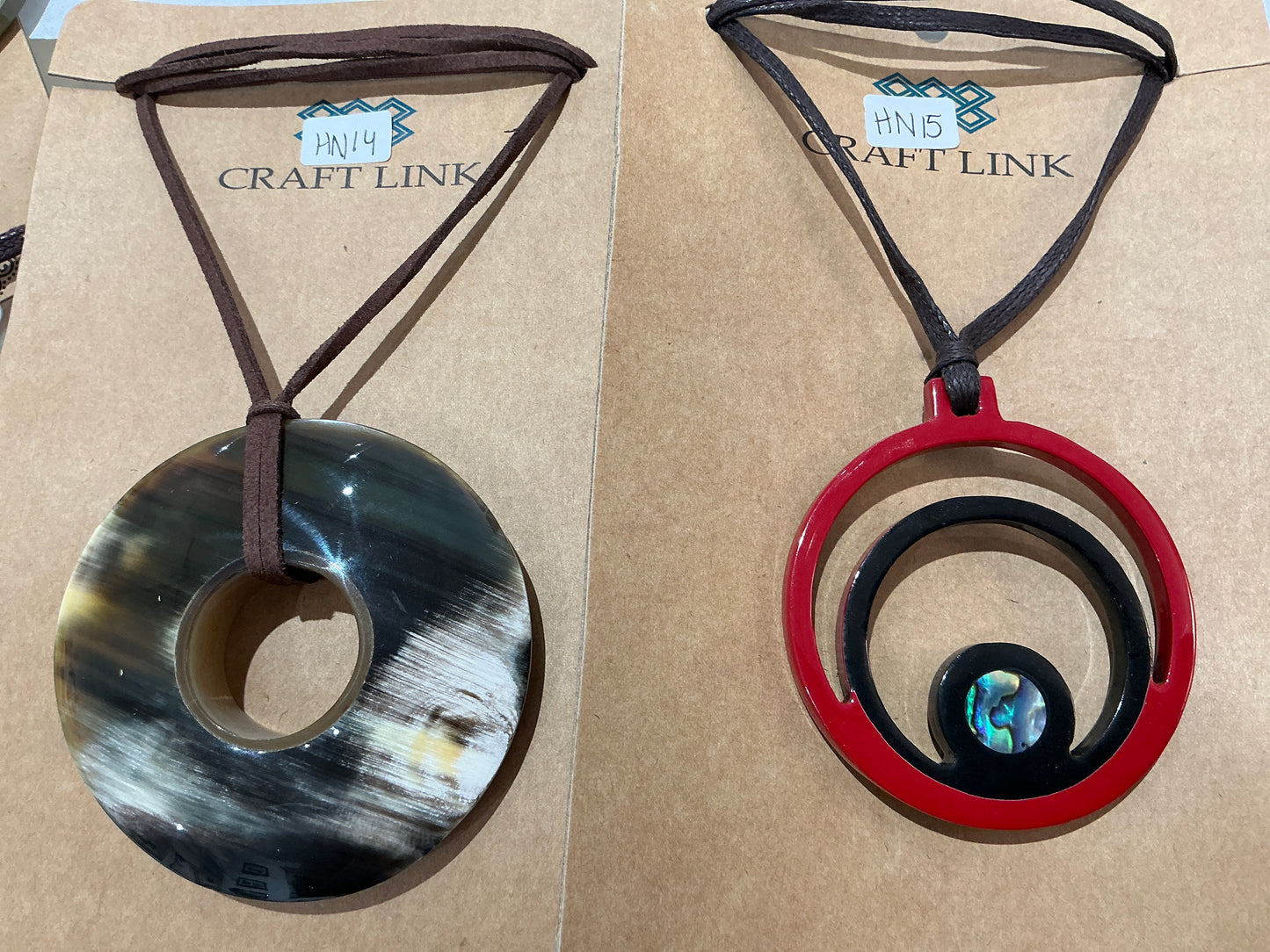 Buffalo Horn Pendant - MEDIUM