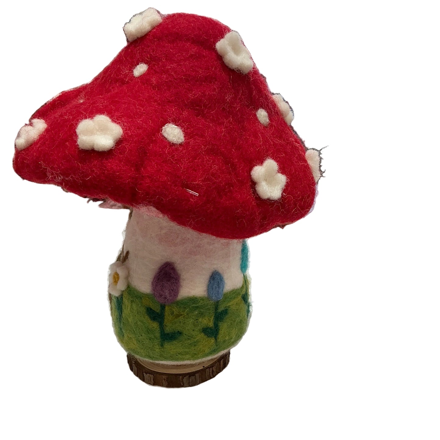 Large felt mushroom house
