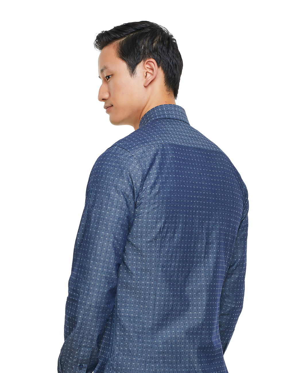 Gunmetal Dotted Dress Shirt