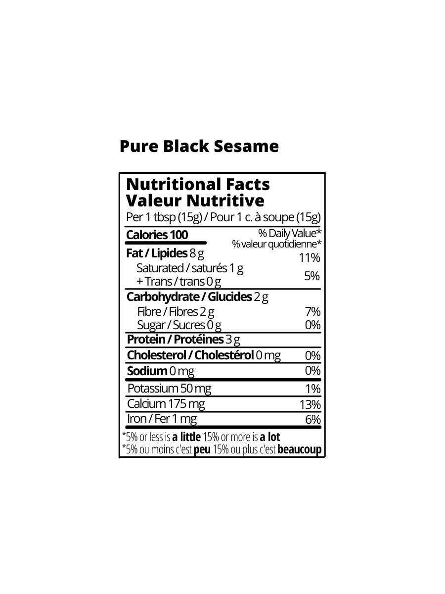 Pure Black Sesame (Tahini)