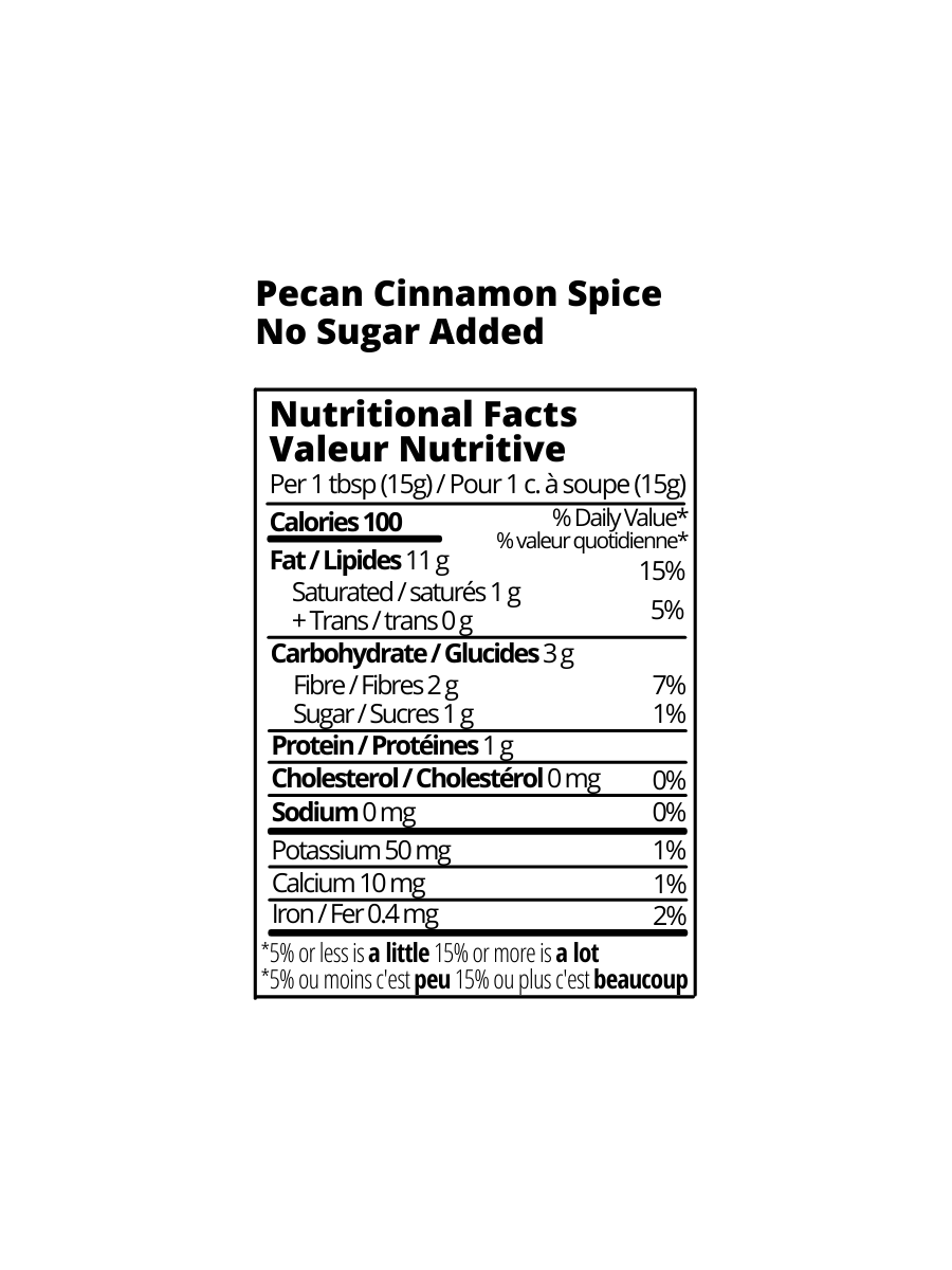 Pecan Cinnamon (No Sugar Added)