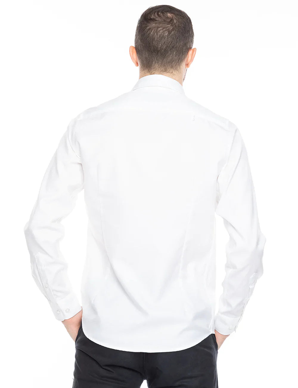 Progoti - White Herringbone Dress Shirt