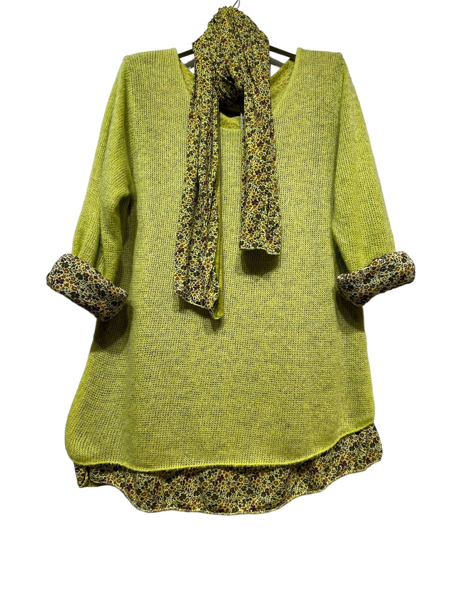 Tunic with scarf 1111 SPRING SUMMER CLOTHING: RUST