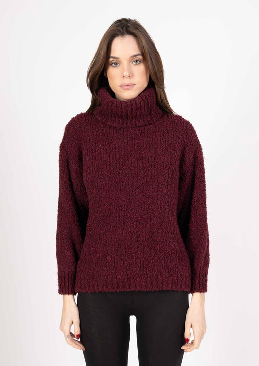 9241 SWEATER FALL WINTER CLOTHING: Bordeaux