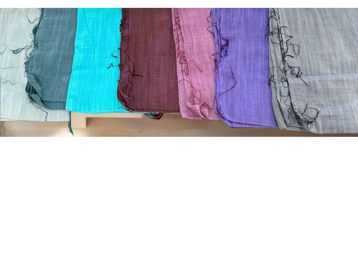 Cotton and Silk Scarves, various colours (Vietnam)