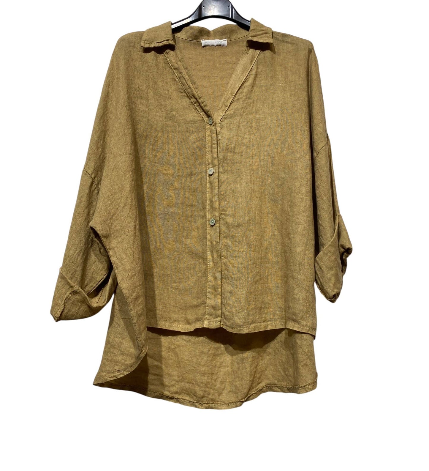 48902 PLAIN LINEN SHIRT: