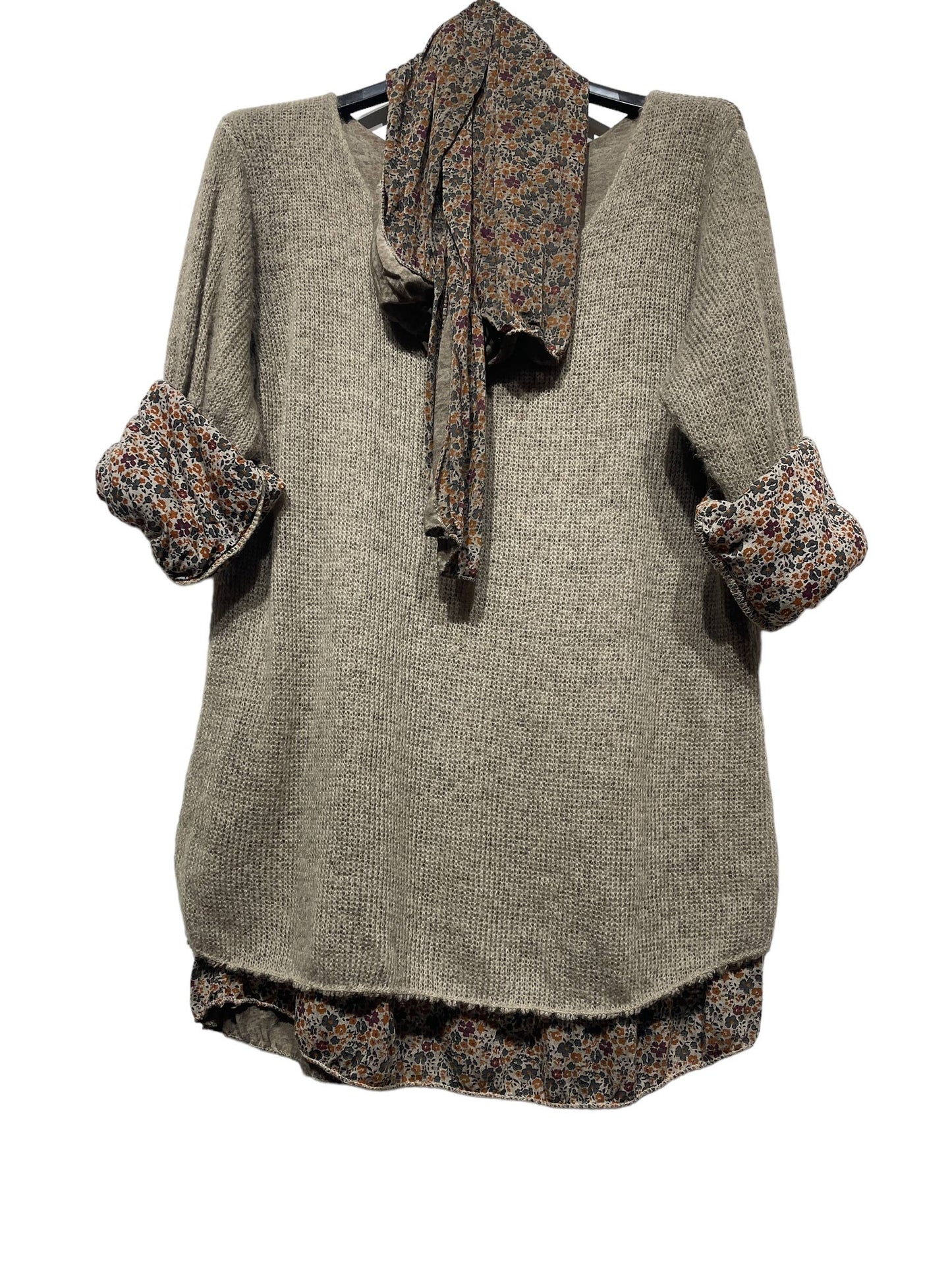 Tunic with scarf 1111 SPRING SUMMER CLOTHING: RUST