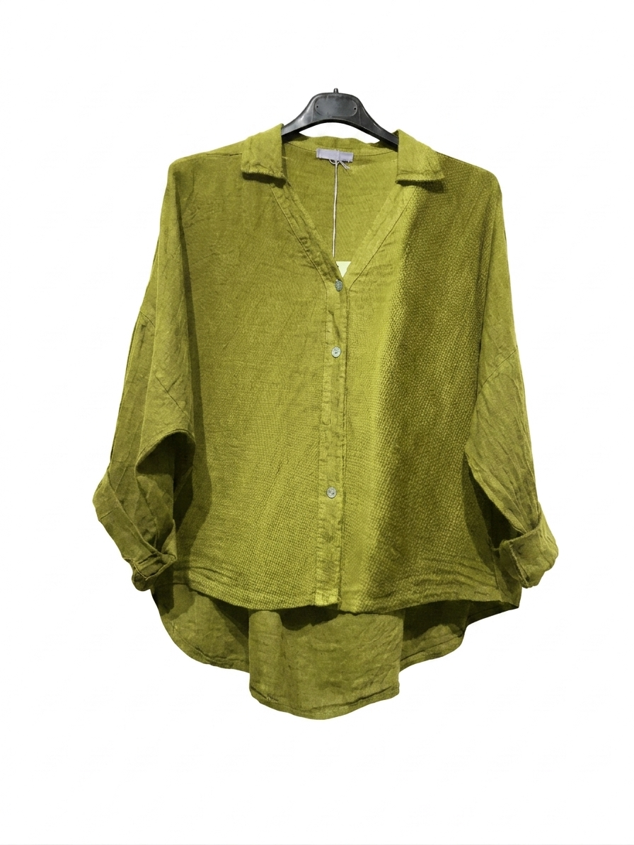 48902 PLAIN LINEN SHIRT:
