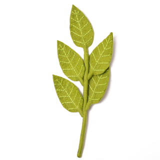 Felt Ash Leaf: Lime Green