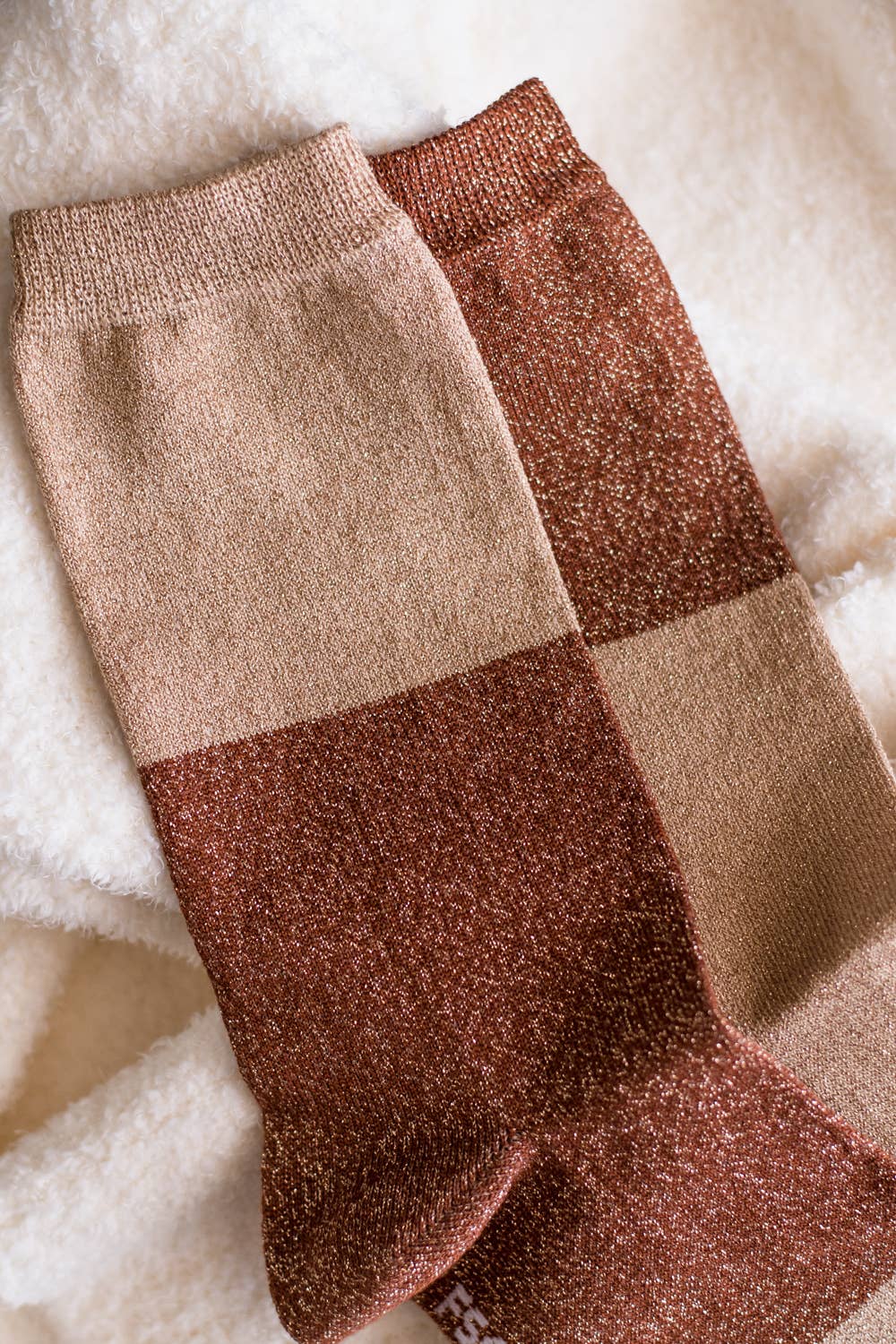 Women's Autumn Gold Stardust Socks: Women’s 5 – 10