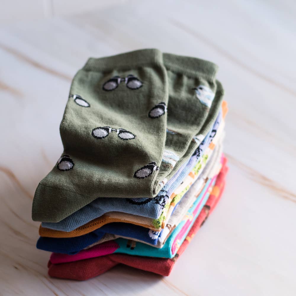 Women's Bird Watching Socks: Women’s 5 – 10