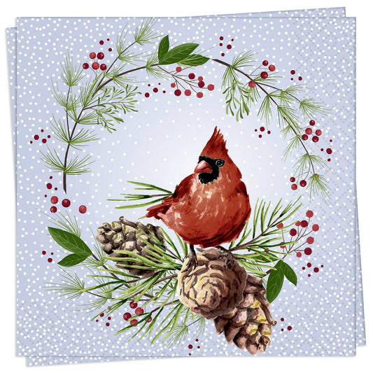 Winter Cardinal - Luncheon Napkin