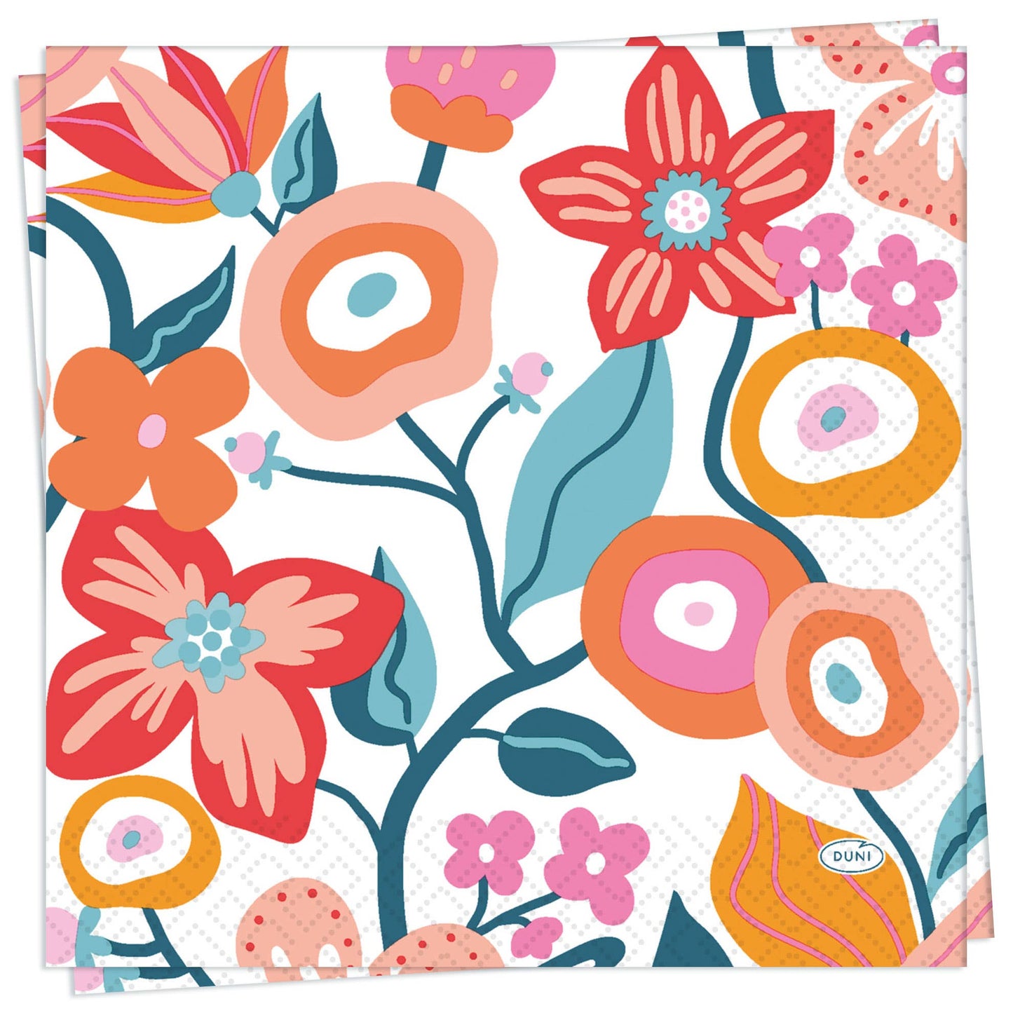 Vibrant Bloom Luncheon Napkin