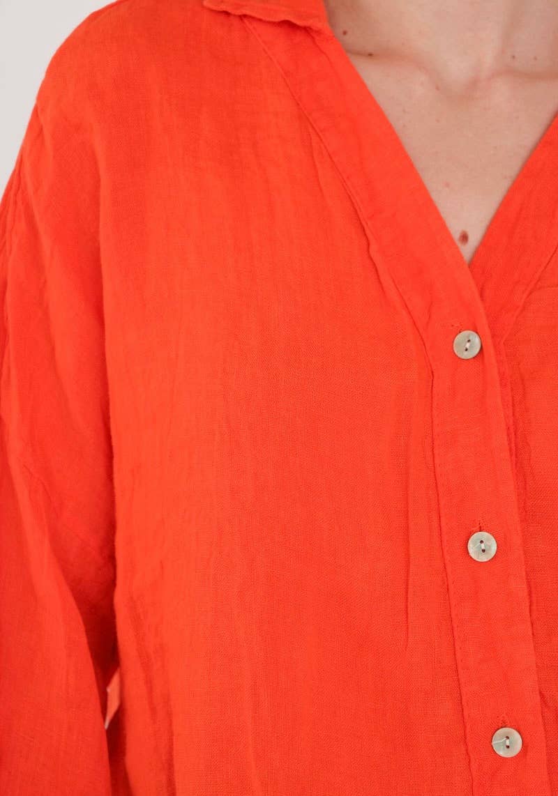 48902 PLAIN LINEN SHIRT: