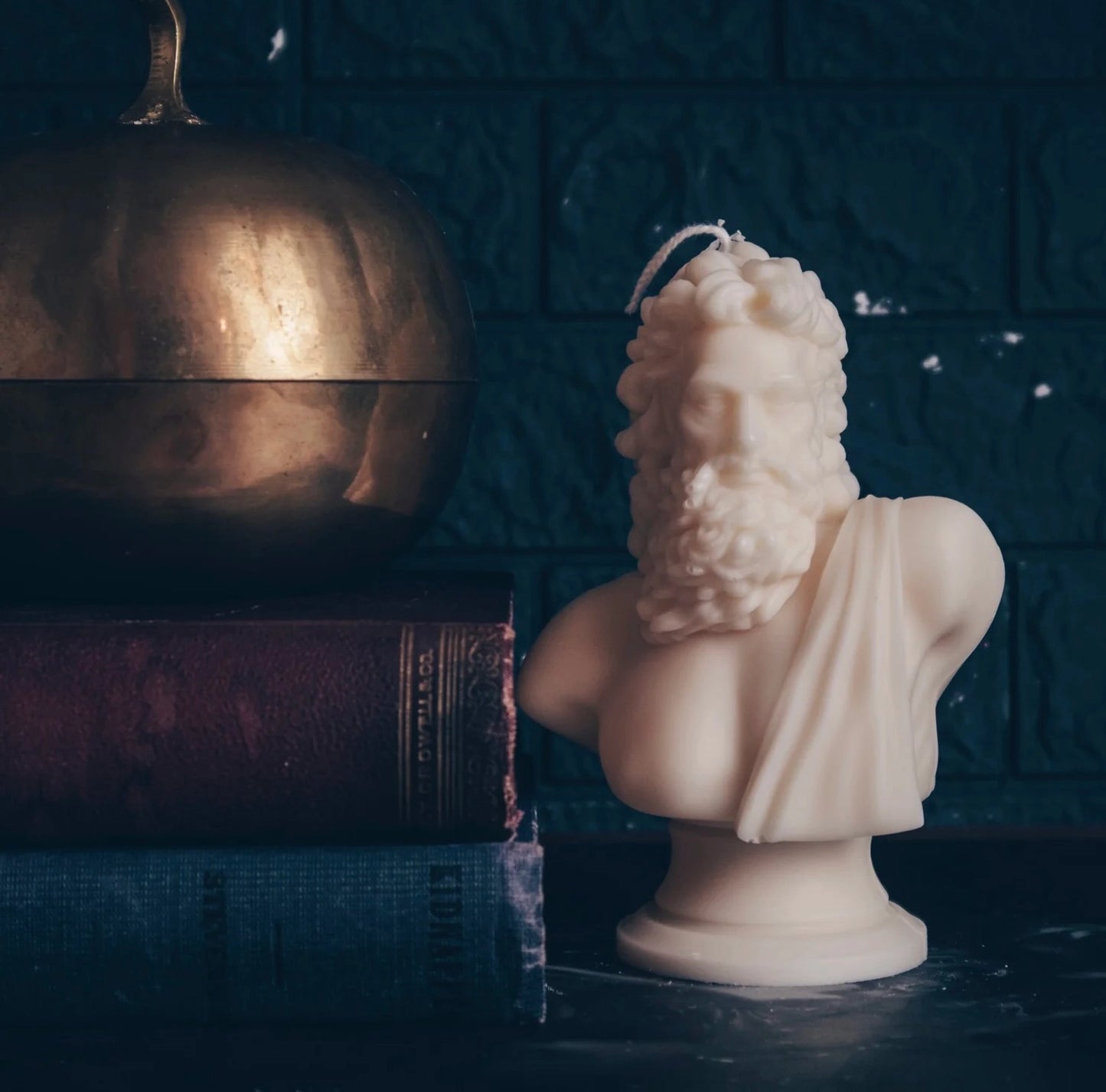 Pleasant Thought Candle Bust of Zeus Candle