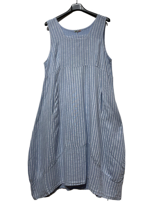 Stripe Dress: Dark Blue Jeans