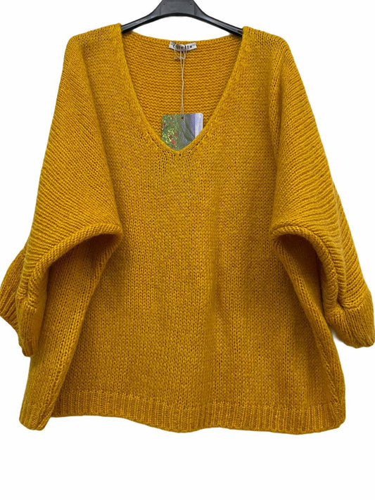 7522 SWEATER: MUSTARD