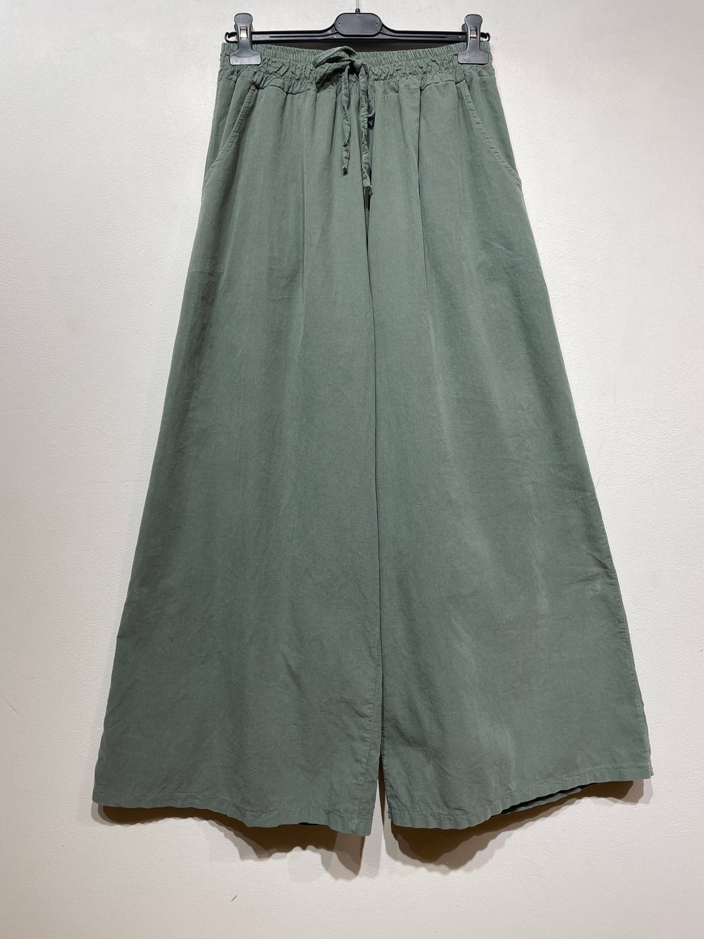5299 PANT IN VELVET FALL WINTER CLOTHING : KAKI CLAIR