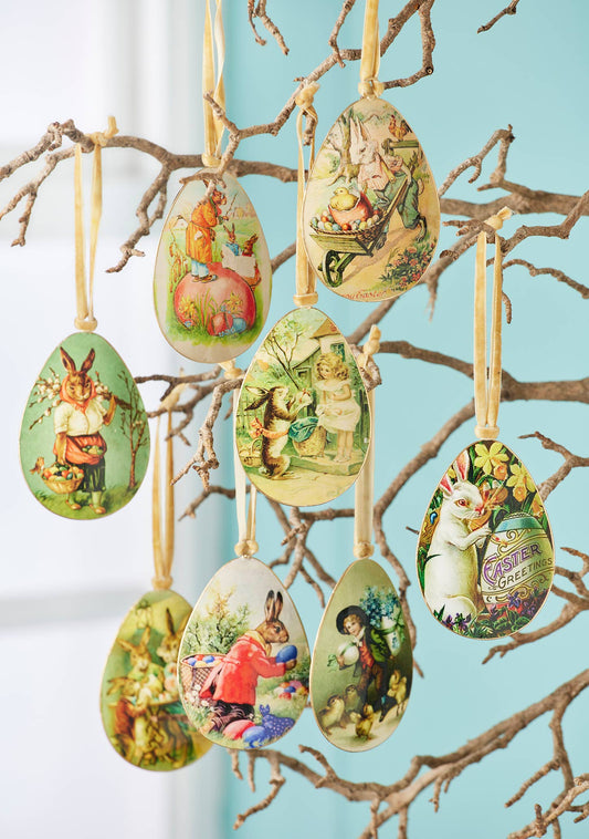 Vintage Easter Egg Metal Decoration