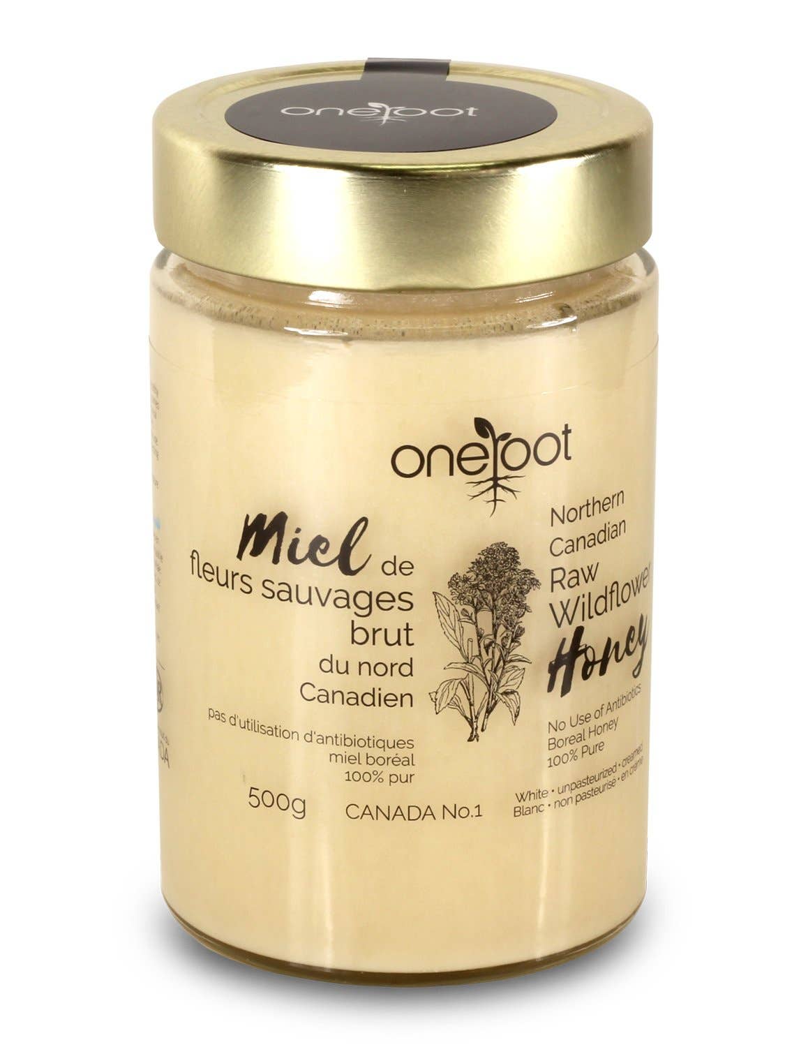 Natural Raw Boreal Forest Wildflower Honey - 500g