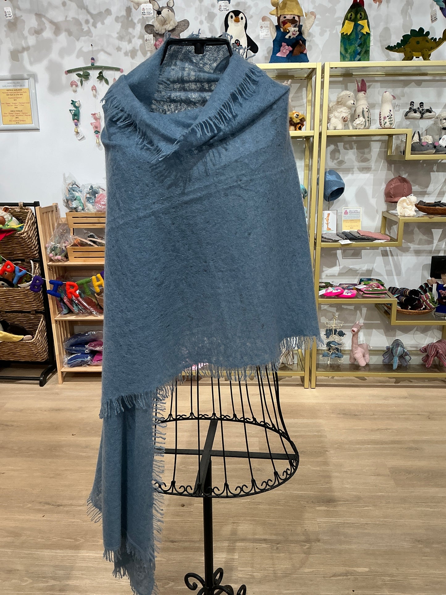 100% FELTED CASHMERE SCARF