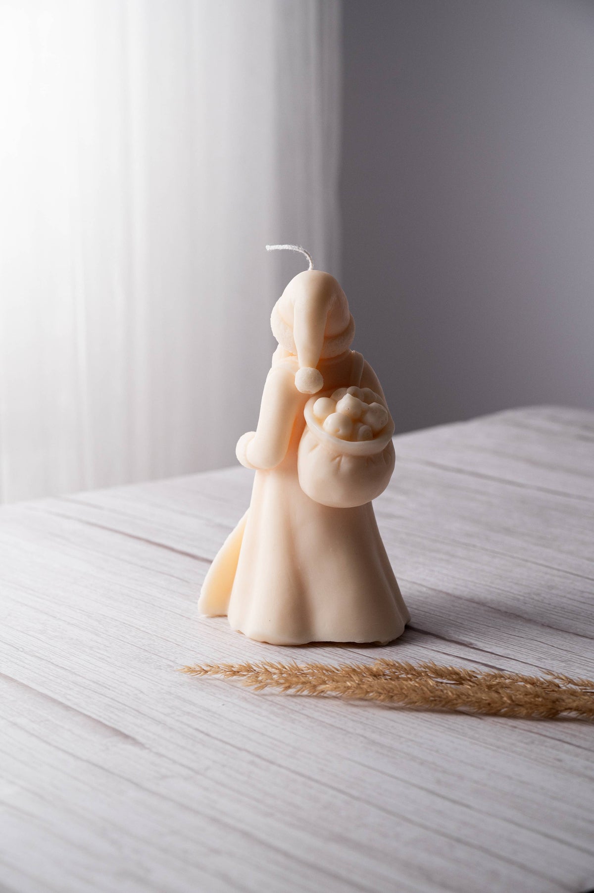 Santa Claus Candle - Whimsical Design: Unscented