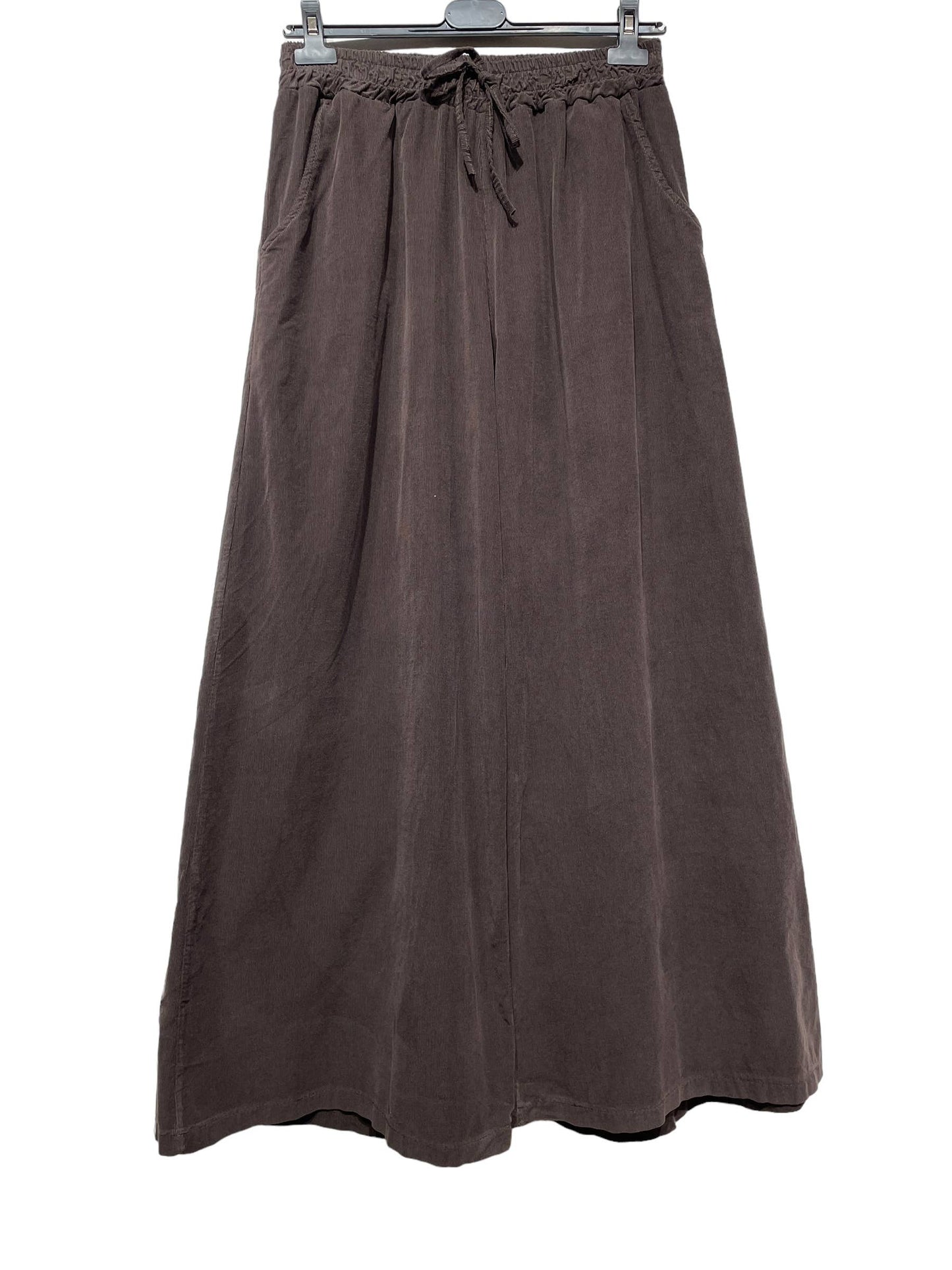 5299 PANT IN VELVET FALL WINTER CLOTHING : BLEU CANARD