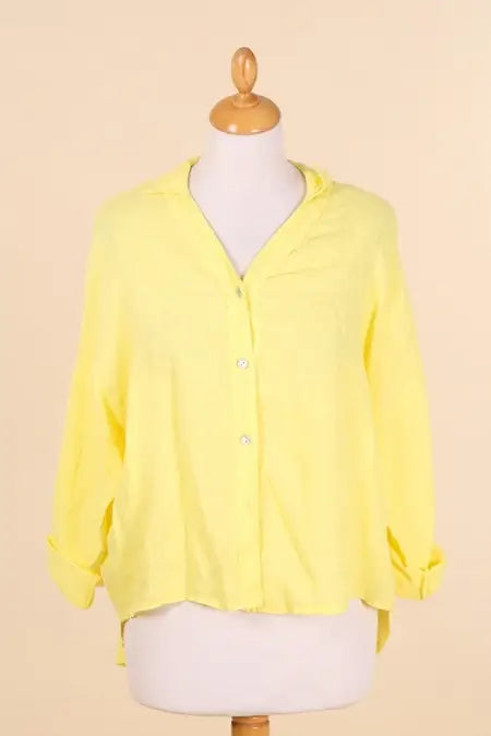48902 PLAIN LINEN SHIRT: