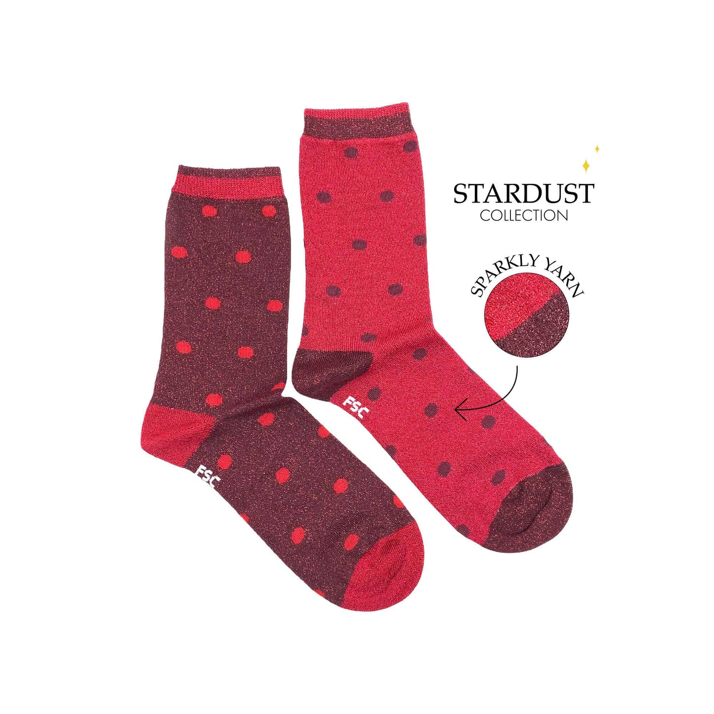 Women's Socks | Glitter Socks | Love | Mismatched: Women’s 5 – 10