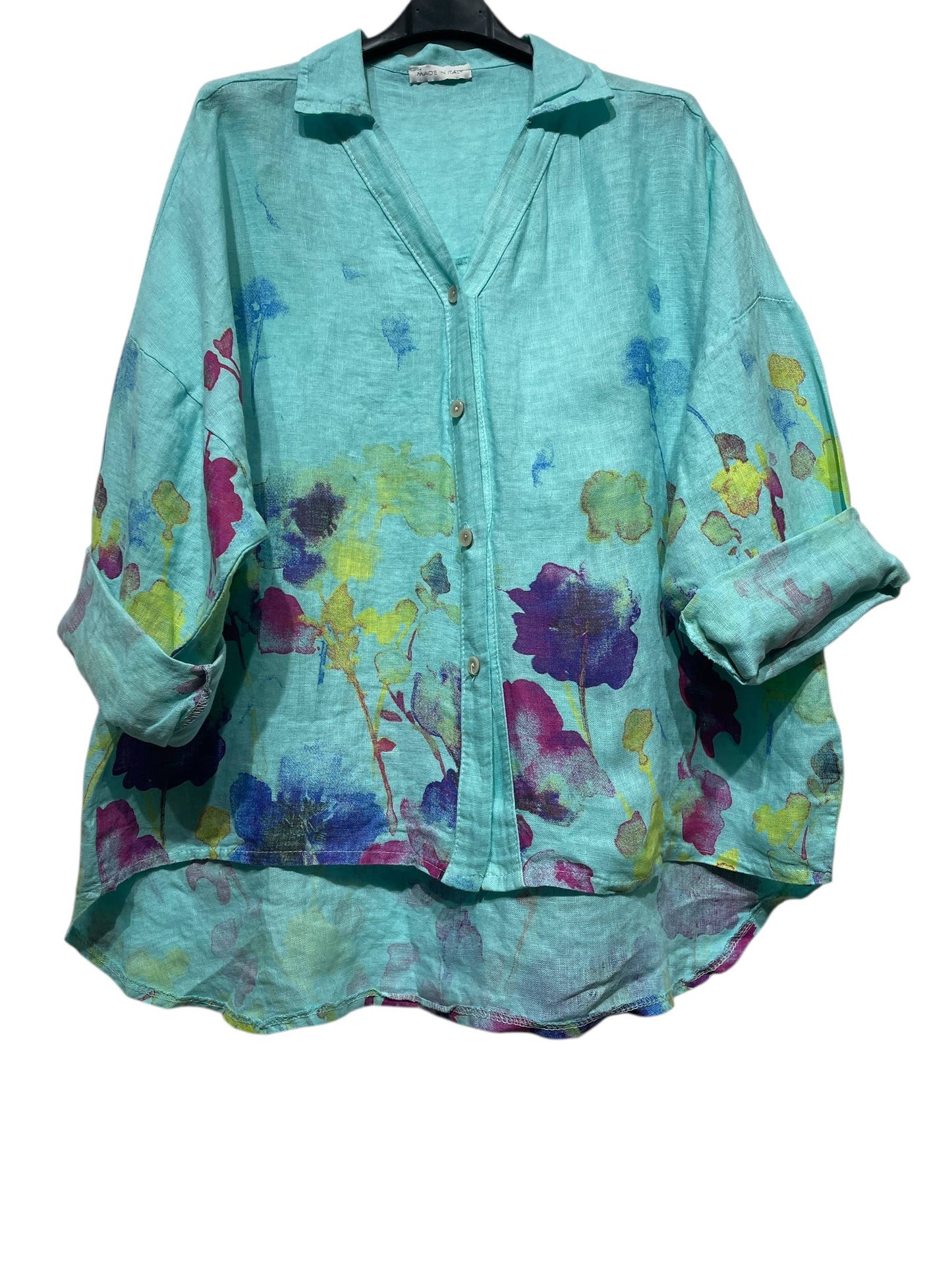 LINEN SHIRT SPRING SUMMER CLOTHING 48902 🌹 🌸: UNRIPE