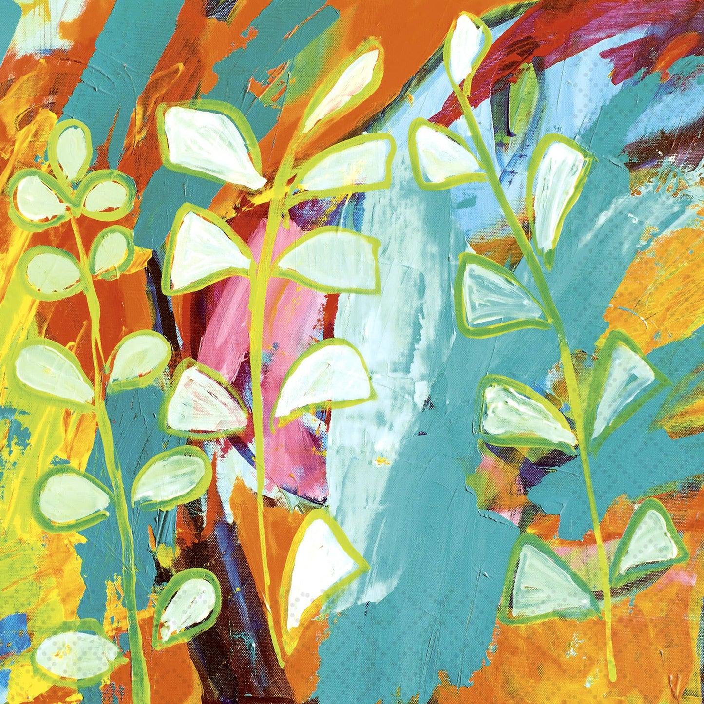 Vibrant Abstract Luncheon Napkin