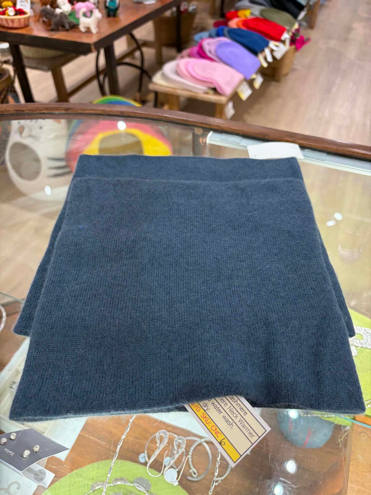 Dark Grey Pure Cashmere Neck Warmer