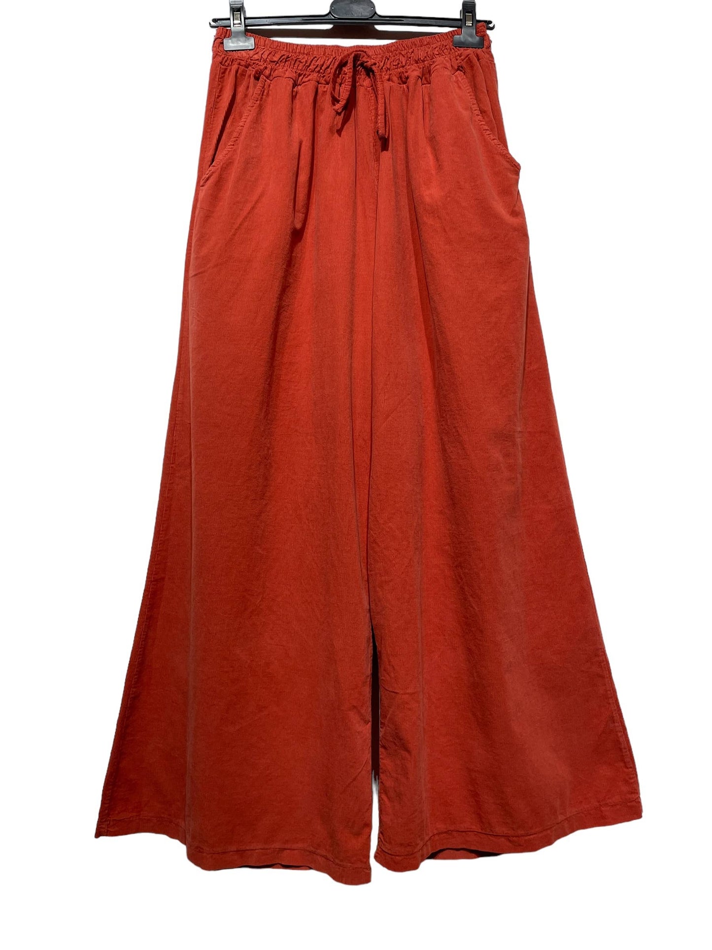 5299 PANT IN VELVET FALL WINTER CLOTHING : BLEU CANARD