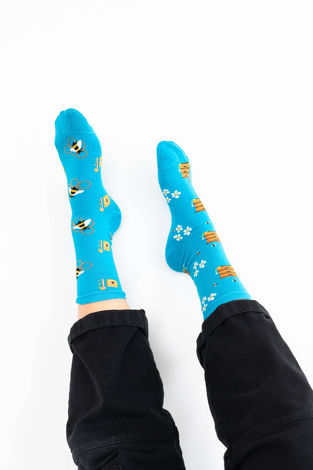 Women's Bee Hive & Honey Socks: Women’s 5 – 10
