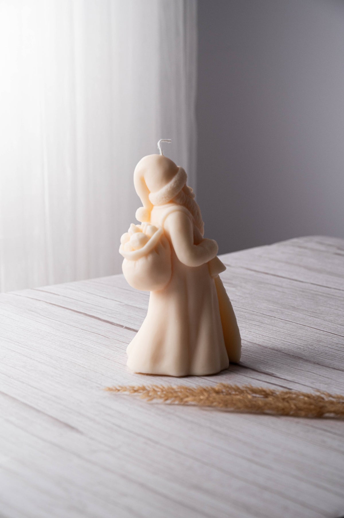 Santa Claus Candle - Whimsical Design: Unscented