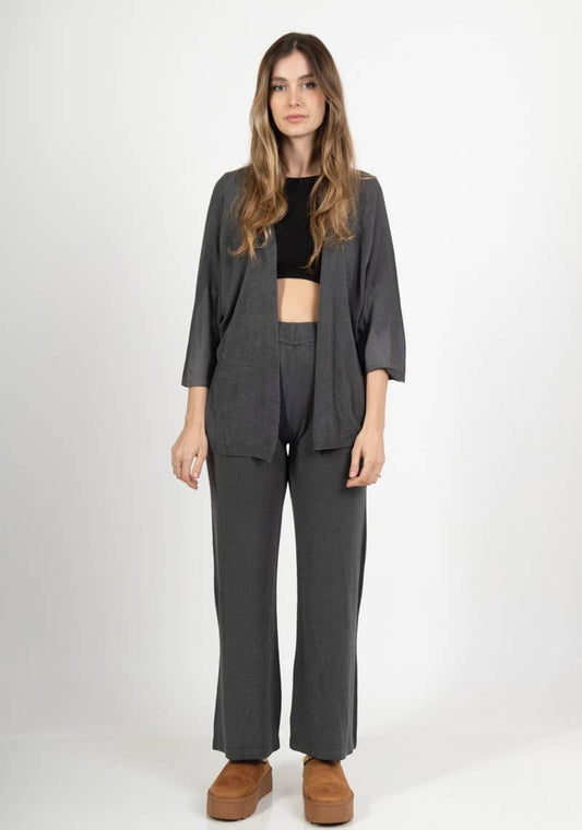 10202 FALL WINTER CLOTHING : Grey Cardigan