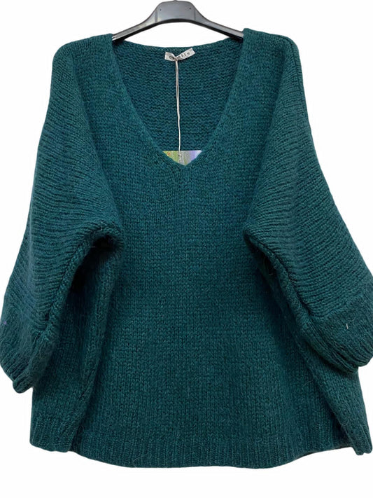 7522 SWEATER: DUCK GREEN