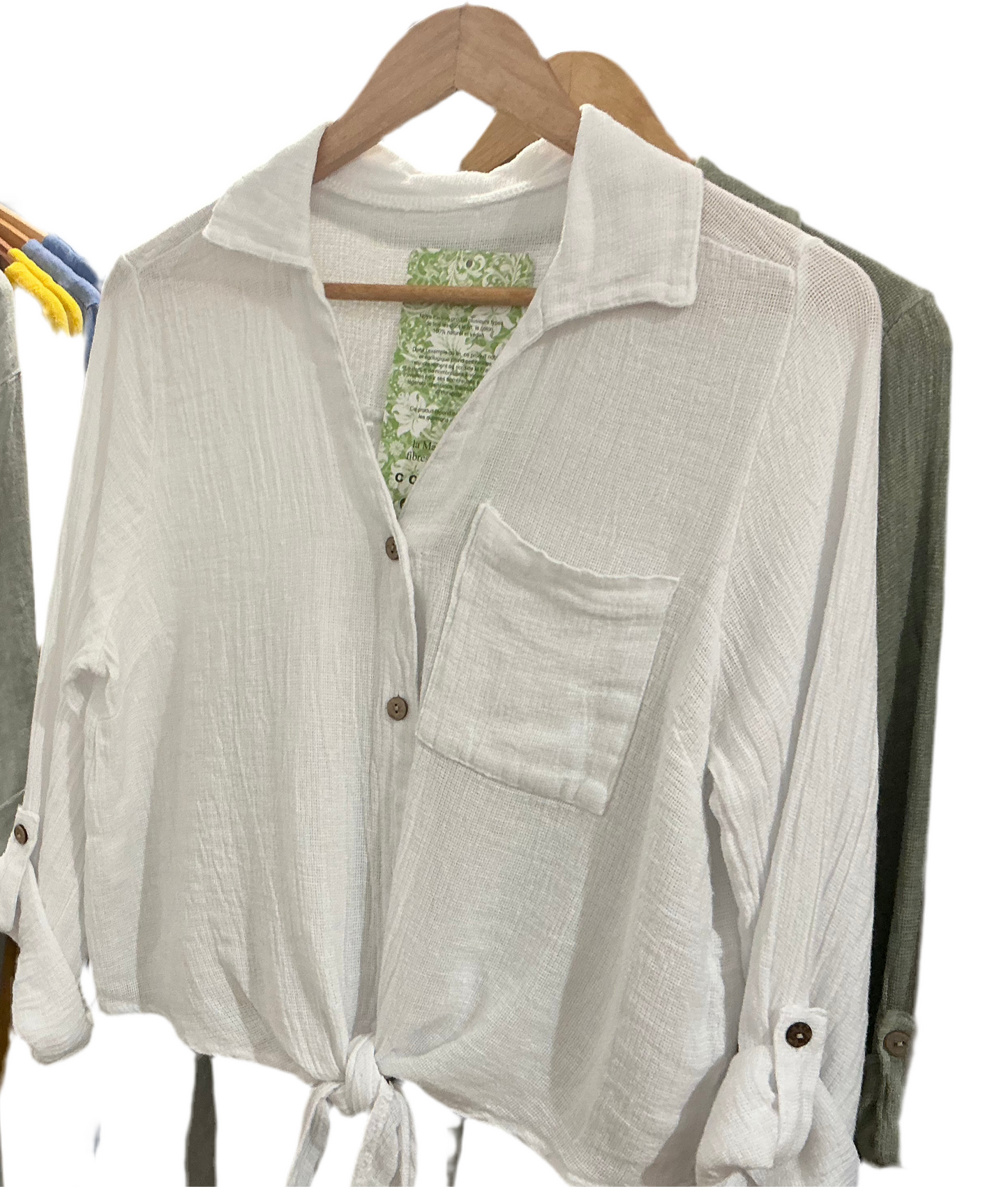 Linen cotton house tie tops