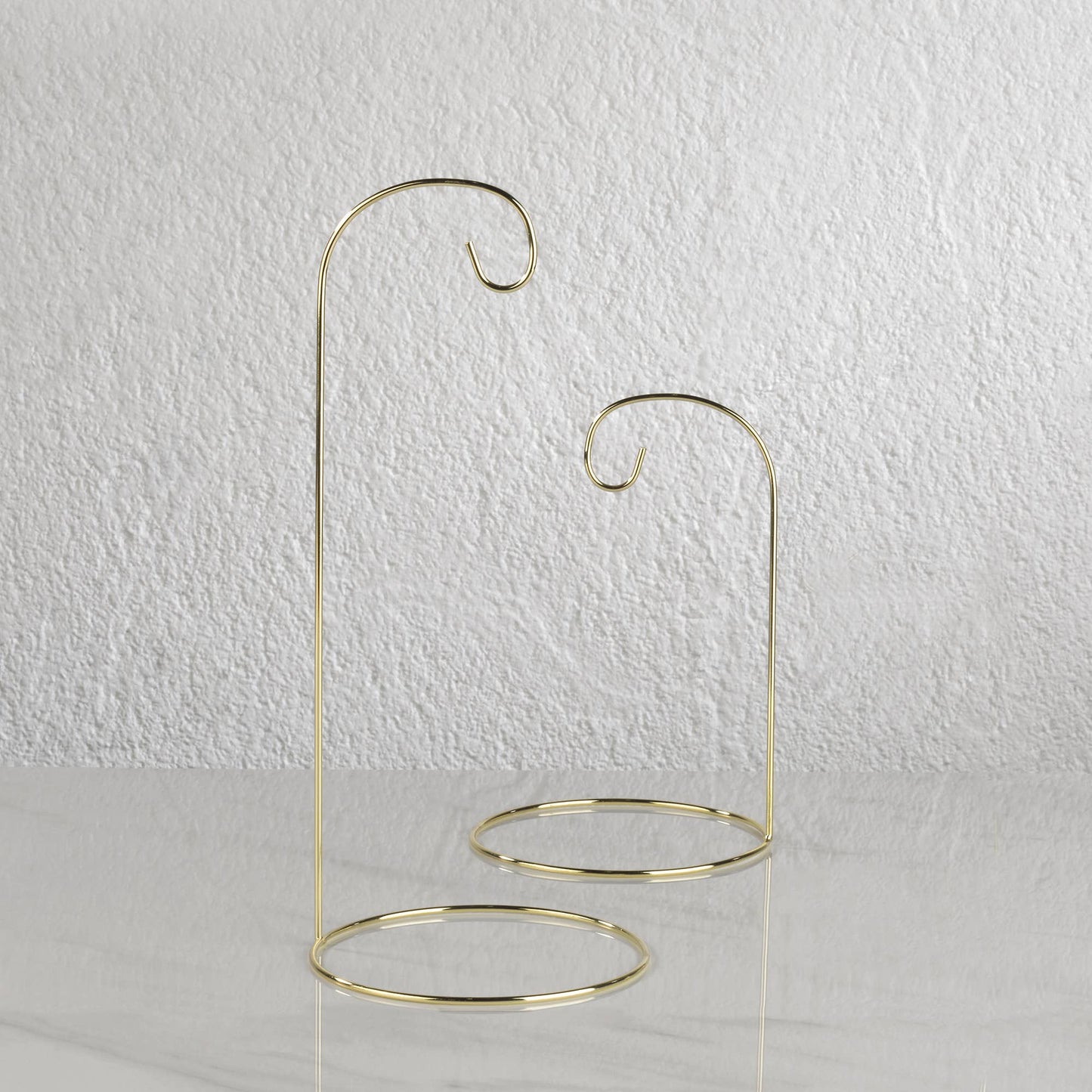 Brass Wire Ornament Stands: Brass / 10.5"