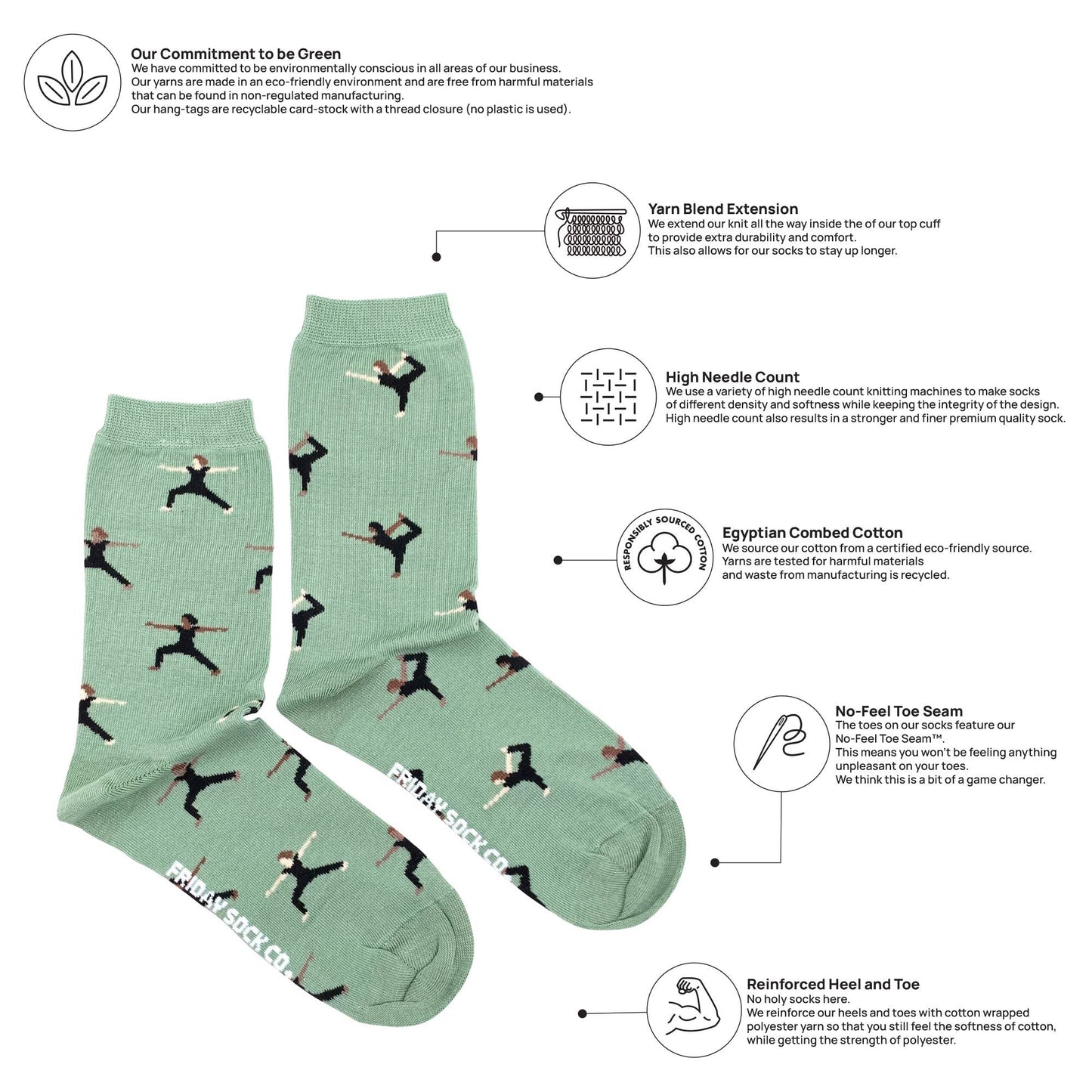 Women's Yoga Socks: Women’s 5 – 10
