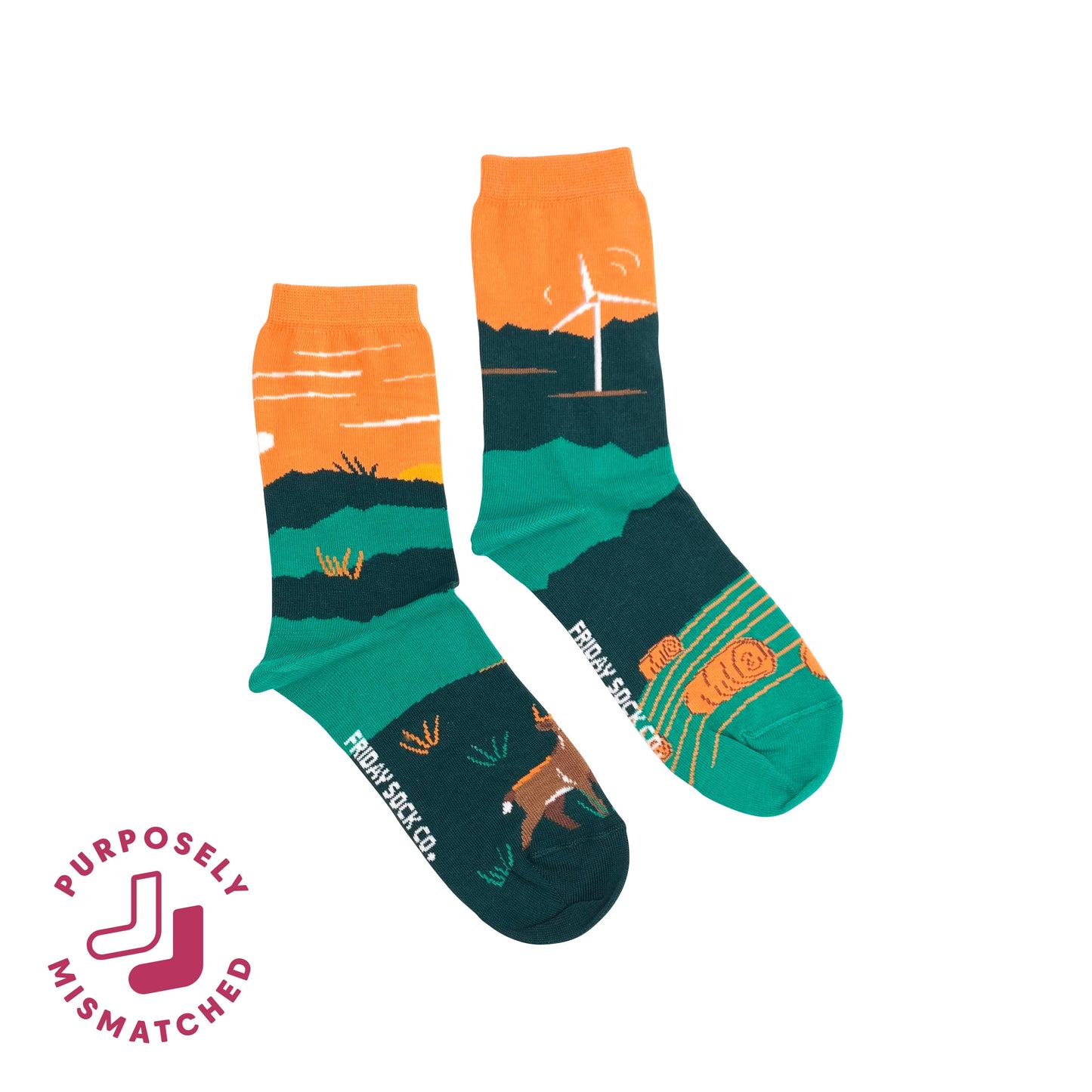 Women's Foothills Canadian Landscape Socks: Women’s 5 – 10