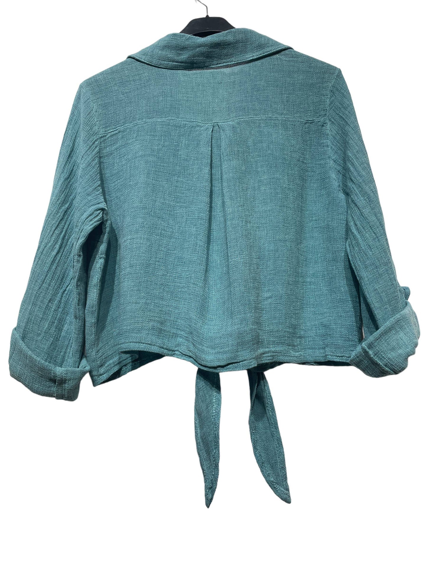 LINEN VEST 3025 MY VEST: PERSIMMON