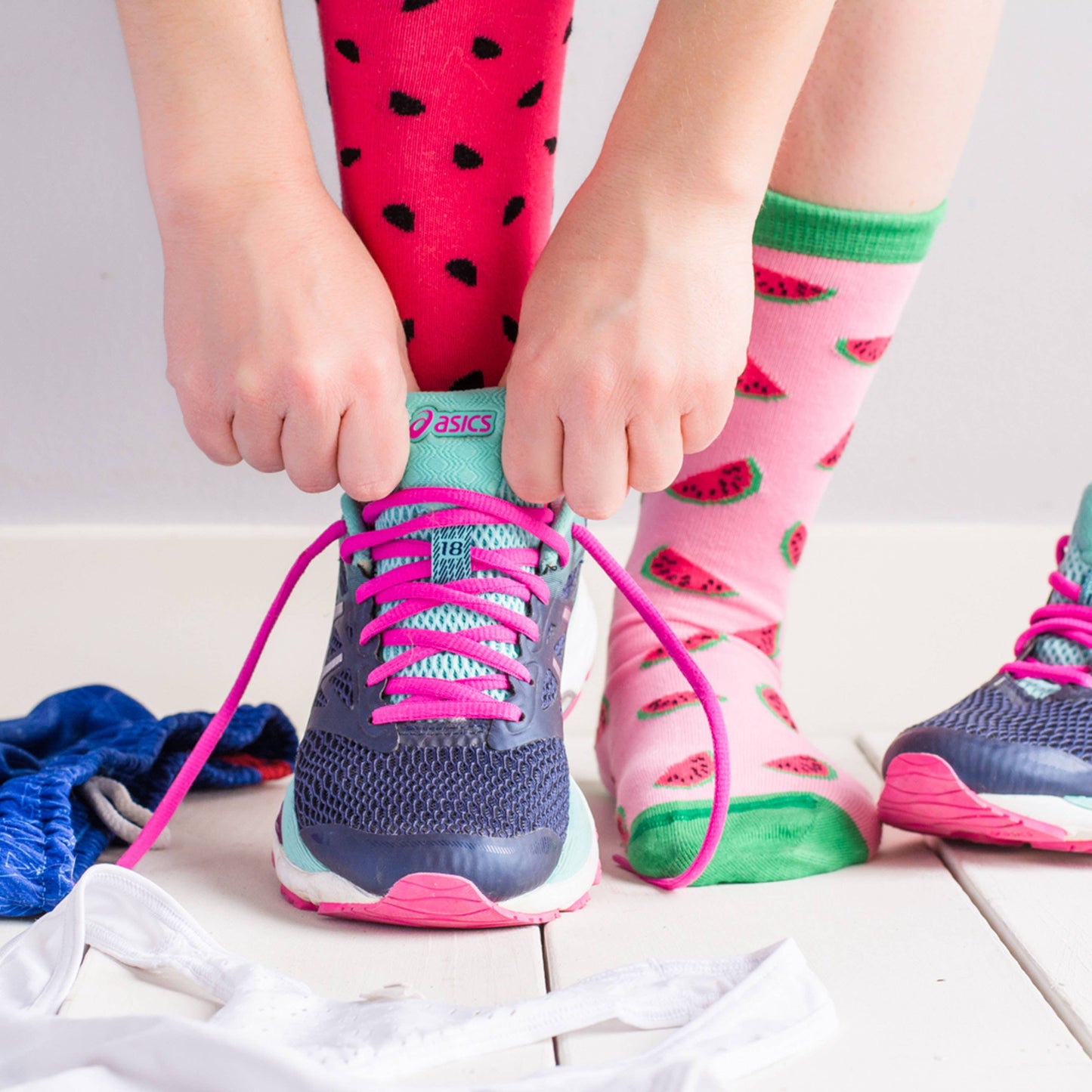 Women’s Inside Out Watermelon Socks: Women’s 5 – 10