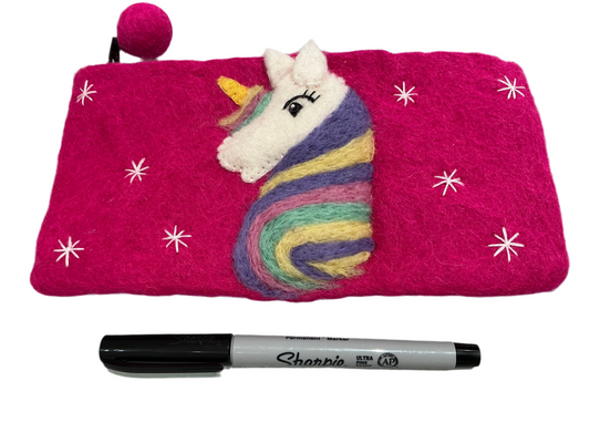 Unicorn Purse Pencil Case ~ Large