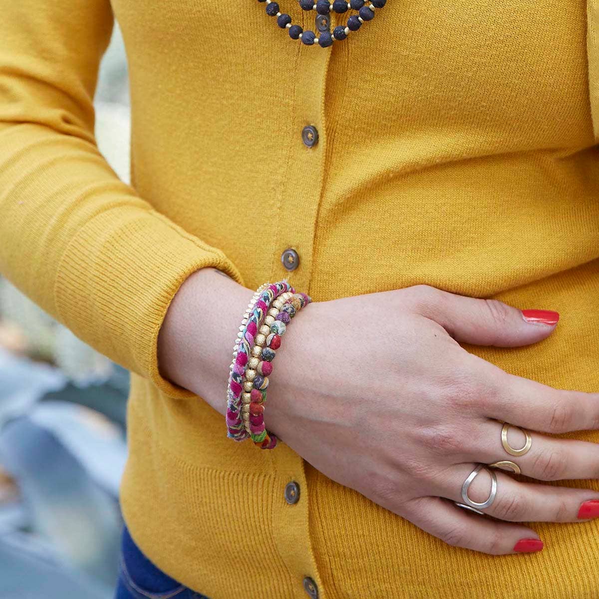 Glimmer Kantha Spiral