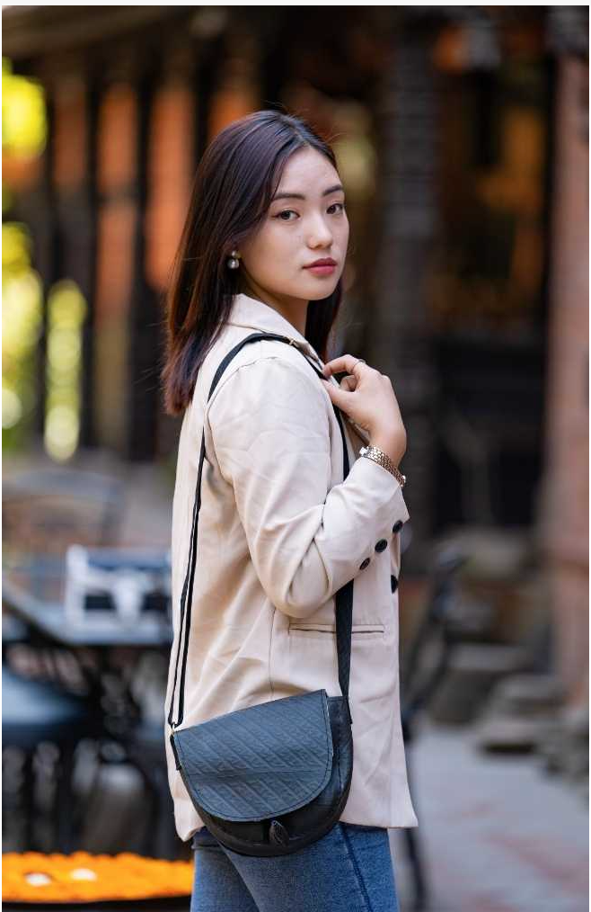 Recycled Rubber Crossbody Bag