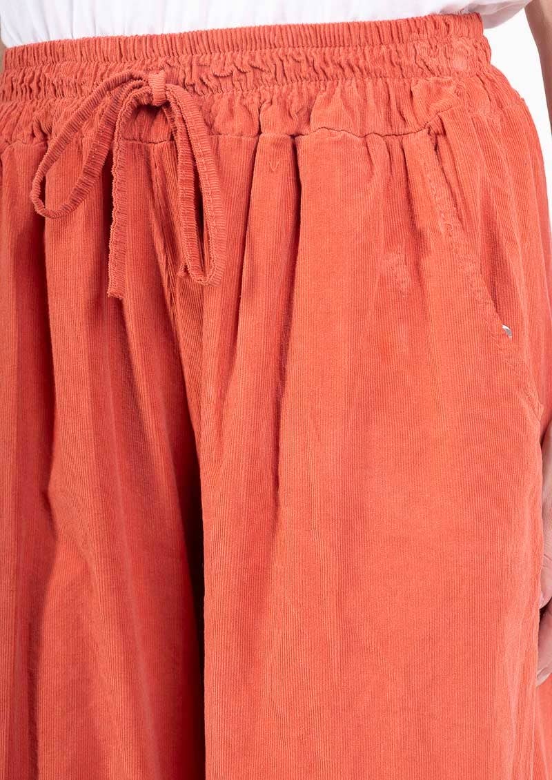 5299 PANT IN VELVET FALL WINTER CLOTHING : OLIVE