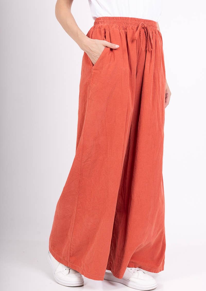 5299 PANT IN VELVET FALL WINTER CLOTHING : OLIVE